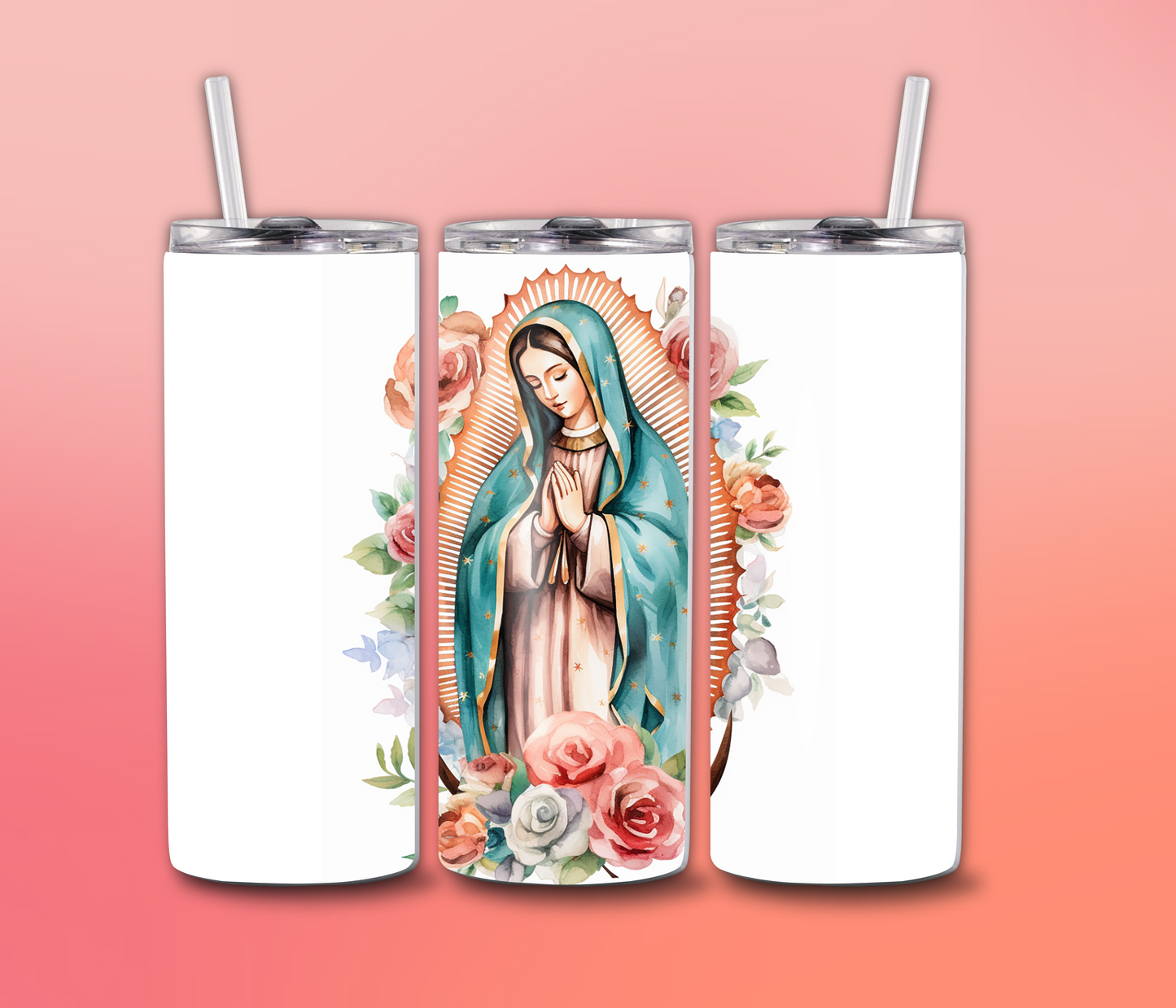Our Lady of Guadalupe 2 - 20oz Skinny Tumblers