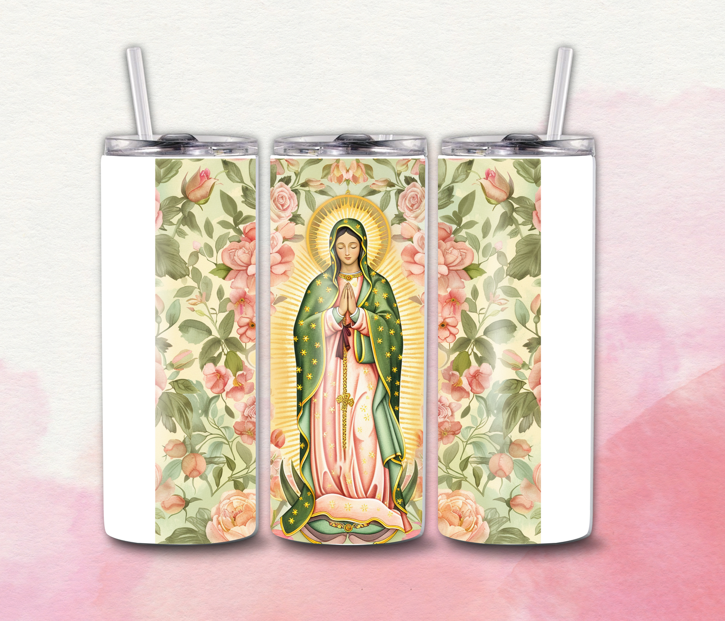 Our Lady of Guadalupe 3 - 20oz Skinny Tumblers