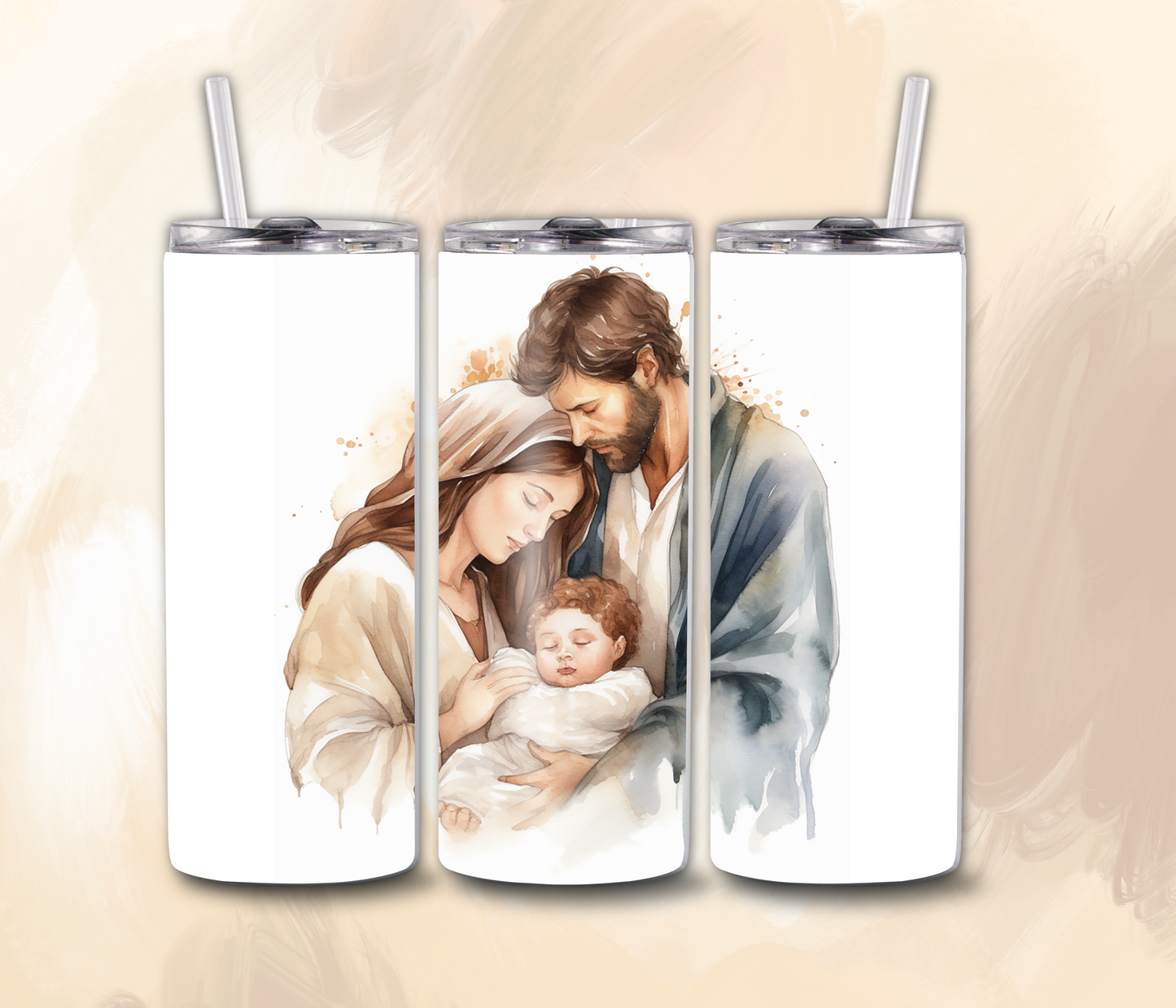 Holy Family 1 - 20oz Skinny Tumblers
