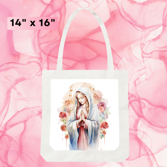 Tote Virgin Mary Praying Hands 3